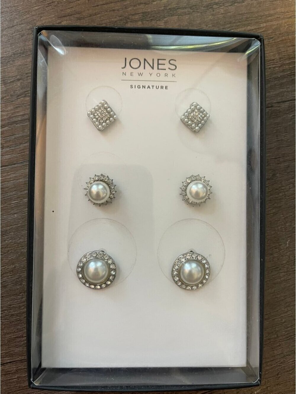 New in Box | Jones New York Signature 3 Pair Stud Earring Set